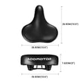 thumbnail image 3 of Addmotor Comfortable Cruiser Bike Seat Extra Wide Bicycle Saddle with Suspension, Dual Shock Absorbing, Great Replacement Soft Bike Saddle for Women and Men, Black, 3 of 9