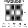 thumbnail image 2 of Blackout Kids Curtains,Black and White Checkered Pattern Childrens Insulated Curtains Set Of 2,Bedroom Essentials,Toddler Room Decor 42"x84", 2 of 5