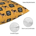 thumbnail image 3 of Yiaed German Shepherd Woof Print Pillow Covers Super Soft Decorative Square Throw Pillow Covers Case Cushion Covers for Sofa Couch Bedroom Car Decor（No pillow core）-20"x20", 3 of 7