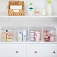 thumbnail image 5 of Sindcom 4 Pack Clear Plastic Storage Bins with Lids, Pantry Organizer, for Cabinet, Kitchen, XLarge, 5 of 7
