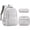 Gray, variant on 3-Piece Backpack Set,Large Capacity Daisy Print Backpack with Insulated Lunch Bag & Pencil Pouch,Waterproof with Laptop Compartment & Side Pocket