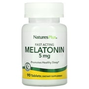 Nature's Plus Melatonin, 5 mg, 90 Tablets