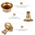 thumbnail image 3 of LRXIYODE 1Ud Florero De Metal Dorado Estable Para En Oficina Y Jardín, 3 of 8