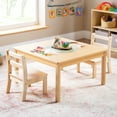 thumbnail image 2 of Guidecraft EdQ Toddler Table - Natural: Square Wooden Activity Table, 30" x 30", 18" Height | Kids Desk for Preschool, Daycare, Playroom & Classroom, 2 of 5