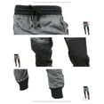 thumbnail image 4 of Ma Croix Mens Slim Fit Jogger Pants with Multi Designs Hip Hop Stripe Color Block Zipper Accent Pockets, 4 of 4