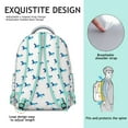 thumbnail image 2 of Farm Horse Student School Backpack Floral Pattern with Cute Pony and Rainbow Print Retro Rural Design Book Bag, 2 of 3