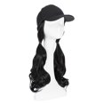 thumbnail image 3 of 18" Long Curly Baseball Hat with Hair Cap Wig Full Wigs, 3 of 5