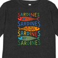 thumbnail image 4 of Inktastic Colorful Sardines Art Boys or Girls Long Sleeve Toddler T-Shirt, 4 of 5