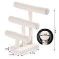 thumbnail image 3 of Ausalivan 3 Tier Bracelet Holder,Bracelet Displays for Selling,Beige Velvet Jewelry Holder Stand for Scrunchie Necklace Watches and hair ties., 3 of 6