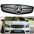 thumbnail image 2 of Front Upper Grille Fit for 2007-2013 Mercedes-Benz C180 C200 C230 C250 C280 C350, 2 of 7