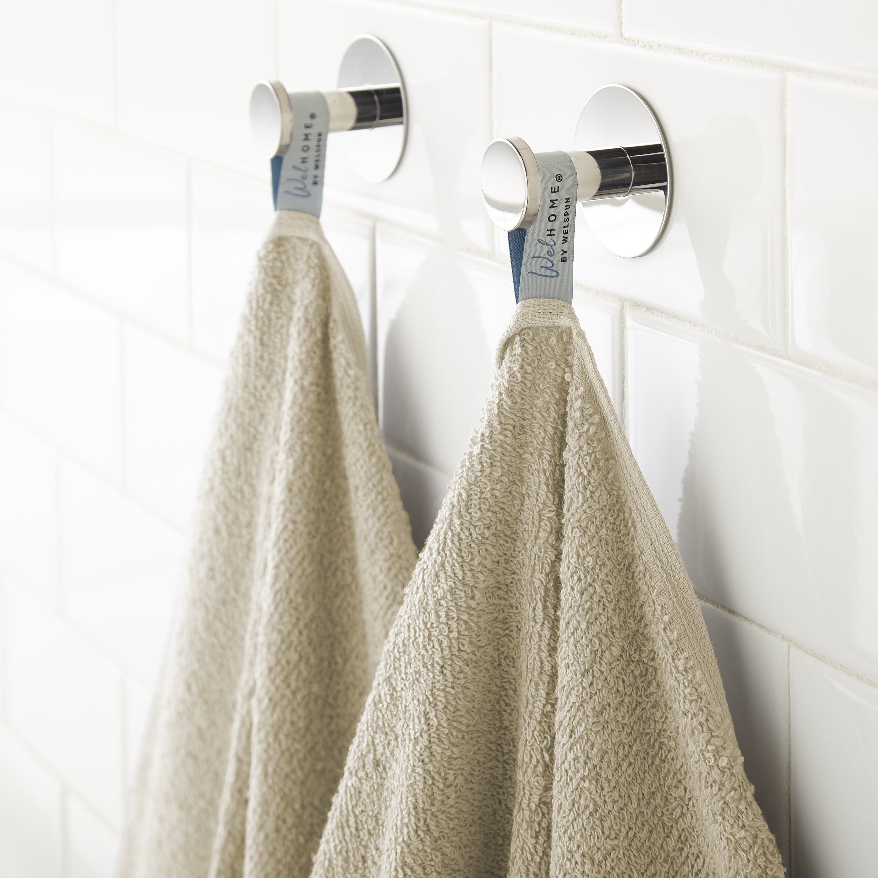 WelHome 6 Piece EVERYDAY USE 100% Cotton Bathroom Towels Set, 450 GSM, 2 Bath towels 27" x 54", 2 Hand Towels, 2 Washcloths, Soft Lightweight, Hotels, Spa and Gym – Brown Rice