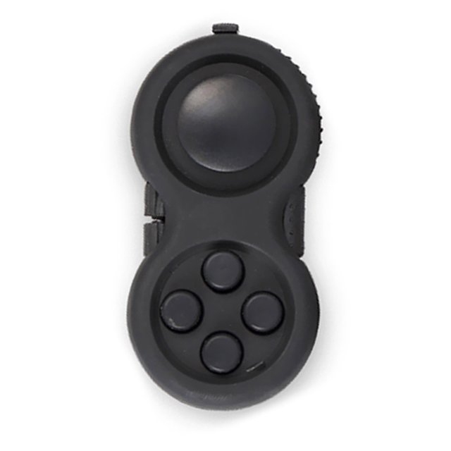 Juguete De Mango Inquieto Fidget Handle Stress Reliever Autismo Descompresión Mango Juguete divertido (Negro)