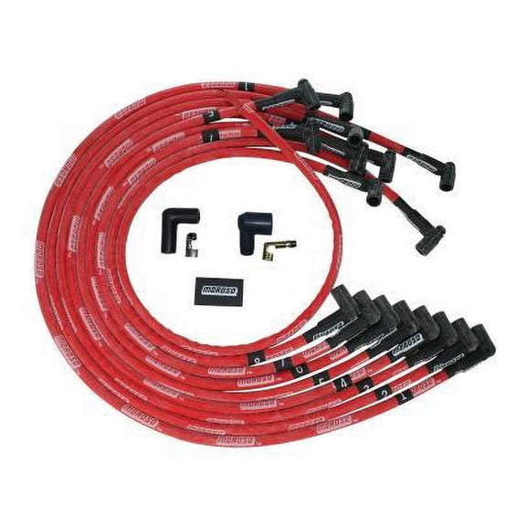 Moroso for BBC Under Header 90 Deg Plug Boots HEI Sleeved Ultra Spark Plug Wire