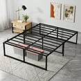 thumbnail image 2 of Twin/Full/Queen Size Platform Bed Frame, Metal Bed Frame 13 Inch with 3 in 1 Steel Support, Heavy Duty Metal Platform Bed Frame No Box Spring Needed Mattress Foundation Easy to Assemble, Black, 2 of 9