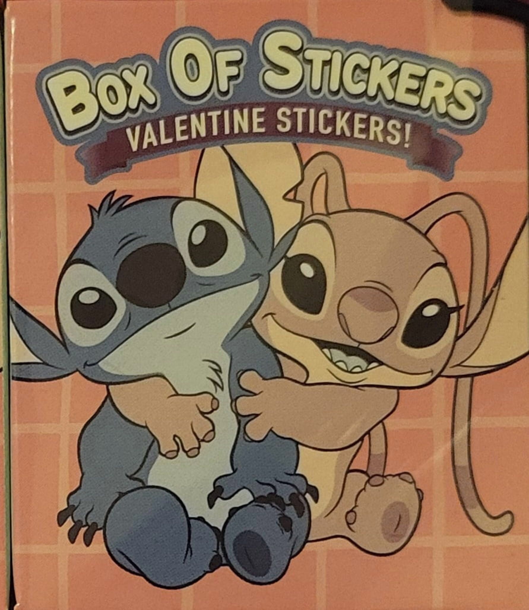 Disney Stitch Valentine Exchange Sticker Boxes 16 Count - Pack of 2