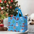 thumbnail image 6 of Lekihaqq 3 Packs 5PCS Christmas Gift Bags Non Woven Reusable Holiday Shopping Tote with Handles for Party Favors Festive Present Wrapping Decorations Bulk Pack, 6 of 6