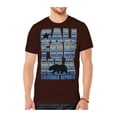 thumbnail image 1 of Men's California Republic Blue Tribal Pattern T-Shirt - Brown - 3X-Large, 1 of 1