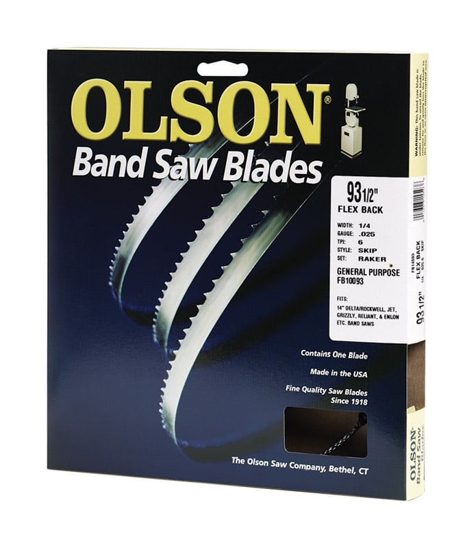 Olson Hard Edge Flex Back Band Saw Blade Fits All 14Inch Delta
