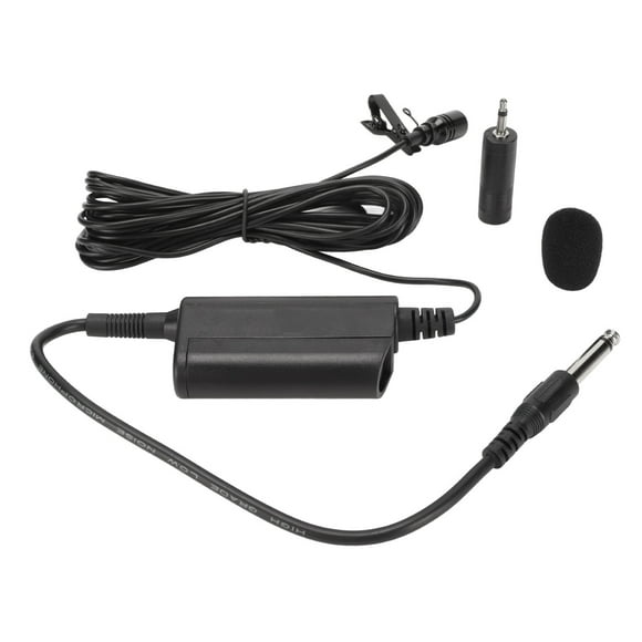 Lavalier Microphone Professional Omnidirectional Clip On Wired Microphone for Guitar Speech Drum Piano Saxophone