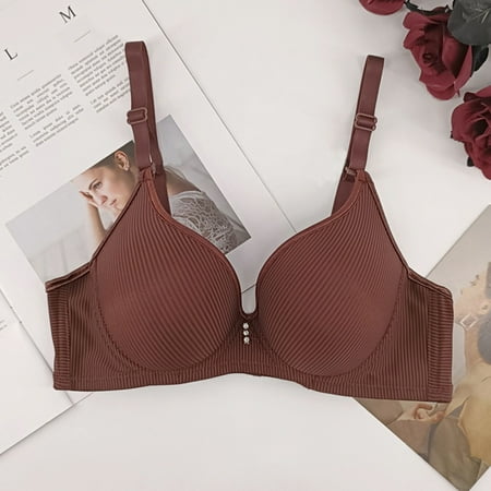 COMOREBI Bras for Women Everyday Trendy Womens Lace Beauty Back Solid Strap Wrap Plus Size Underwear Everyday Bra Savings Clearance