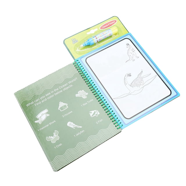 Libro para colorear para niños, libro para colorear con agua portátil, libro para pintar con agua, eficiencia óptima