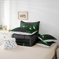 thumbnail image 6 of Castle Fairy Video Game Bedding Comforter Set 7pcs for Kids Teens Adults,Game Controller Teens Game Queen Bedding Sets Super Cozy,Geometric Hexagon Honeycomb Queen Sheet Sets,Super Cozy Room Decor, 6 of 8