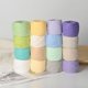 thumbnail image 5 of Nvzi Hilo de punto ultrasuave de 50 g, 2 rollos. Hilo ligero de mezcla de lana rosa intenso, hilo suave para ganchillo, ideal para tejer suéteres, cárdigans de encaje y chales de boda., 5 of 5