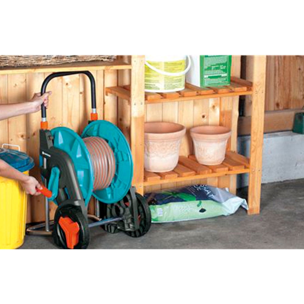 Gardena 8001 U 196 Foot By 1 2 Inch Hose Capacity Garden Hose Cart With 65 Foot Hose Gardening Hose Connectors Accessories