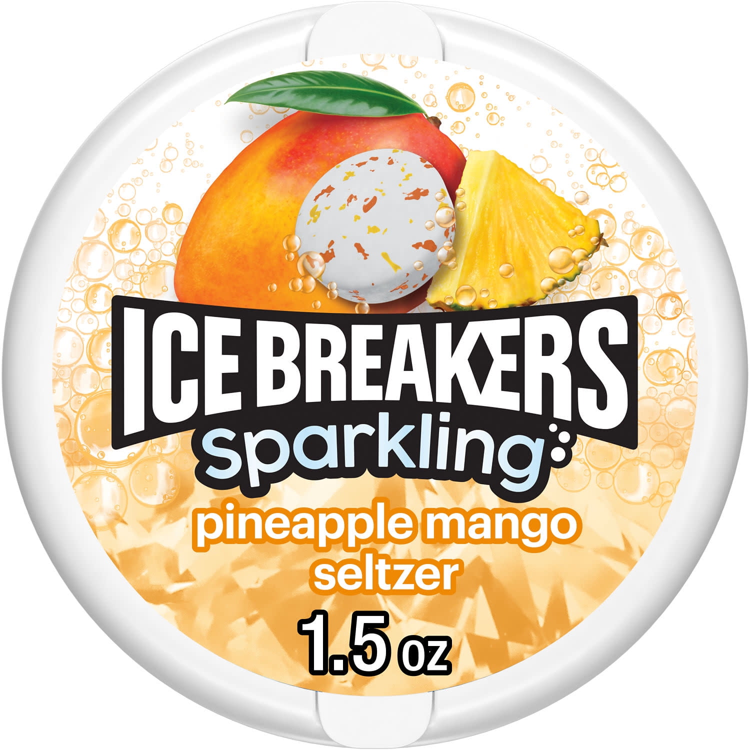 Ice Breakers Sparkling Pineapple Mango Seltzer Flavored Sugar Free
