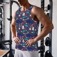 thumbnail image 5 of Pofeuu Underwater Animals Print Men's Workout Tank Tops Sleeveless Muscle Gym Shirt Quick Dry-Small, 5 of 7