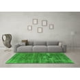thumbnail image 3 of Ahgly Company Indoor Square Oriental Green Industrial Area Rugs, 7' Square, 3 of 4