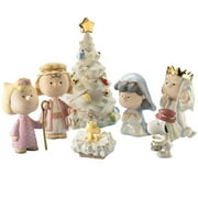 LENOX PEANUTS SNOOPY THE CHRISTMAS PAGEANT SET