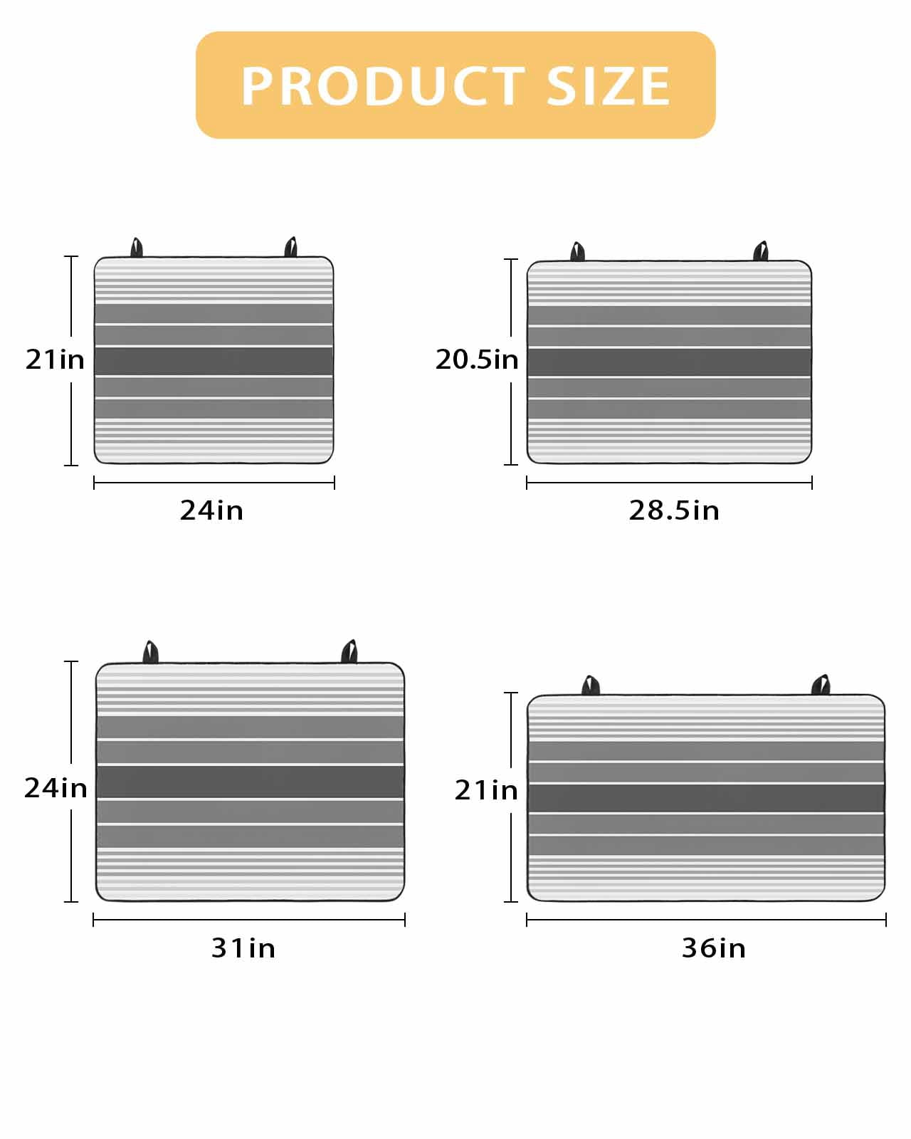 nqOlkjepod Large Induction Cooktop Protector Mat 36"x21", Gray Ombre Stripe Stove Top Covers for Electric Stove, Vintage Minimalist Gradient Lines Stove Burner Cover Mats, Glass Top Stove Cover