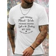 thumbnail image 2 of Way Maker Print, Men's Round Crew Neck Short Sleeve, Simple Style Tee Fashion Regular Fit T-Shirt, Casual Comfy Top For Spring Summer Holiday Leisure Vacation Men's Clothing As Gift, 2 of 10