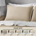 thumbnail image 5 of Mainstays Garment Washed Striped Pillow Sham, King, Beige, 1 Pack, 5 of 7