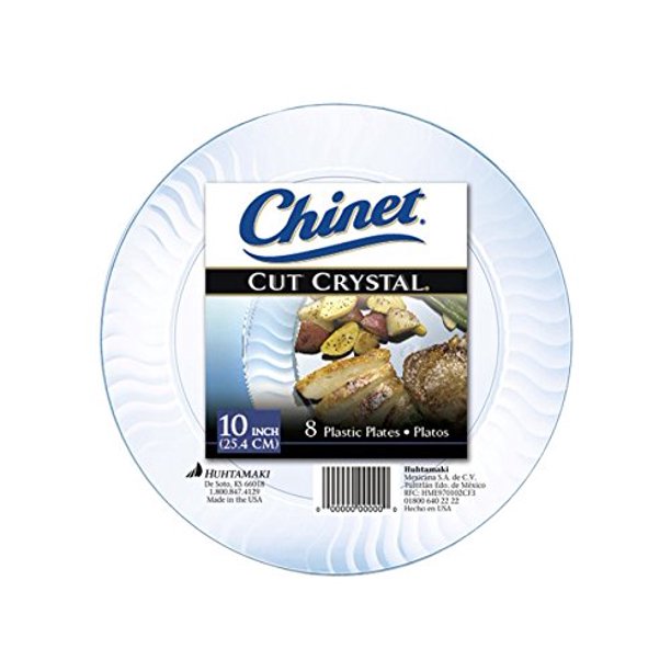 Cut Crystal Dinner Plates, 10 Inch, 8 ct (Pack of 8) Walmart