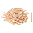 thumbnail image 1 of Uxcell 200 Paquete 1/4" x 2" Clavos de madera, Pin acanalado para muebles, 1 of 6