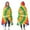 Colorful Rainbow Tie, variant on Wearable Blanket,Blue White Tie Dye Mandala Pattern Hooded Wearable Flannel Blanket for Adults & Teens,Winter Poncho Shawl Wrap Cape Cozy Anti-Pill,50"x60"