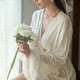 thumbnail image 5 of Fiudx Bata de Terciopelo, Camisón Largo de Tela Suave, Diseño Sin Espalda, Ropa de Dormitorio con Cuello de Encaje, Moda para El Dormitorio, Ropa Sexy para Mujer, Tallas Grandes, Comodidad, para Usar, 5 of 5