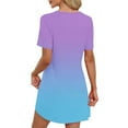 thumbnail image 4 of SEAOPEN Deals Robe Moulante Froncée pour Femmes Manches Courtes Aguichant Robe de Soirée Tissu Extensible Violet,m, 4 of 9
