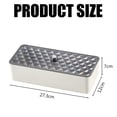 thumbnail image 5 of Soporte apilable para palillos y caja de almacenamiento en color blanco Organizador de utensilios de cocina a prueba de polvo de varios niveles, 5 of 5