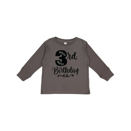 

Inktastic 3rd Birthday 3 Year Old Girl Gift Toddler Toddler Girl Long Sleeve T-Shirt