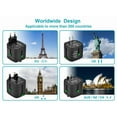 thumbnail image 3 of Monoprice Compact Cube Universal Travel Adaptor Black 109876, 3 of 6