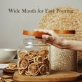 thumbnail image 6 of Labina 95 oz Glass Canister with Wood lids and Screw Feature, Wide Mouth Pantry for Kitchen Storage Jar, 6 of 7