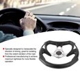 thumbnail image 1 of Sport Steering Wheel, Akozon 13in 320mm Universal Aluminum Car Racing Steering Wheel With PU Leather, 1 of 8
