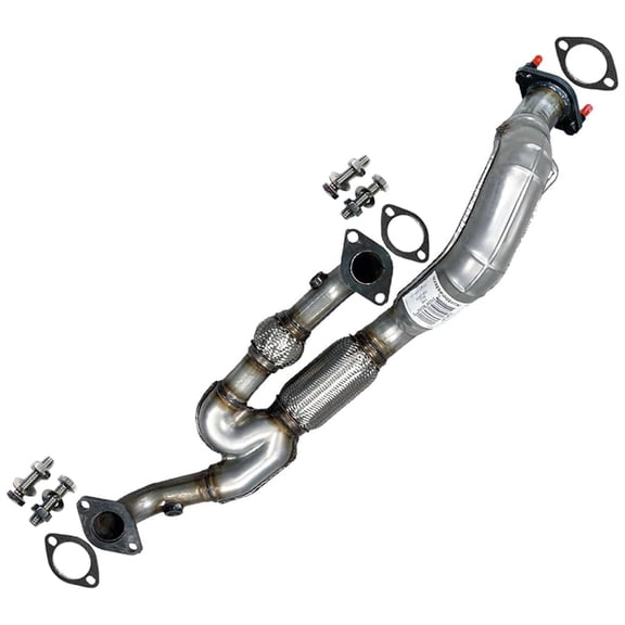 Northeastern Exhaust Front Flex Y-Pipe Fits 2007-2009 Hyundai Entourage 3.8L - Direct Fit | Stainless Steel