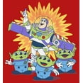 thumbnail image 2 of Girl's Toy Story Buzz Lightyear and Aliens  Graphic Tee Red Medium, 2 of 5