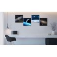 thumbnail image 2 of Universe Wall Art for Living Room Bedroom Earth Moon Wall Decor Black Hole Canvas Pictures Framed Artwork Modern Print Painting Home Walls Decoration 12 x 12 inch x 4 pcs, 2 of 6