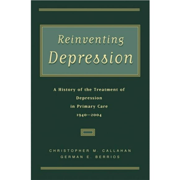 Réinventif Dépression, G. E. Berrios, Christopher M. Callahan Couverture Rigide