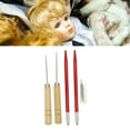 thumbnail image 1 of Doll Hair Rooting Tool, DIY Supplies Ergonomic 2pcs Professional Doll Hair Reroot Tool With Awl For Home, 1 of 8